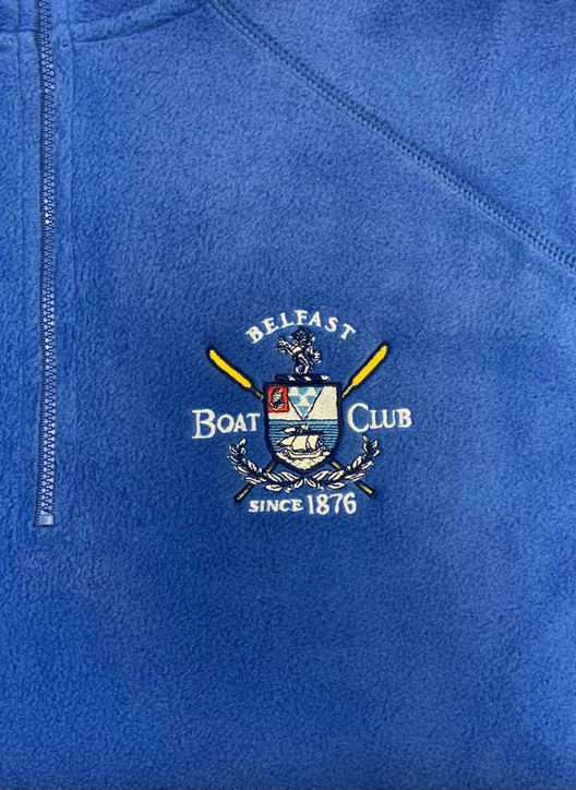 Belfast Boat Club Adult 12 Zip Fleece (Royal Blue)